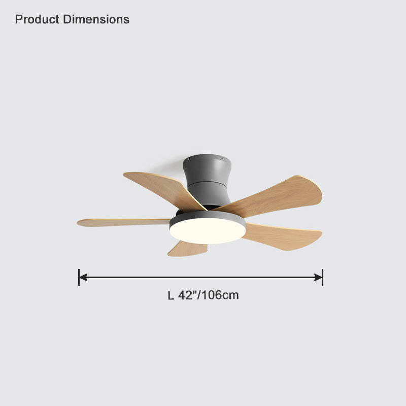 WOMO Scandi Low Profile Ceiling Fan Lamp-WM5086