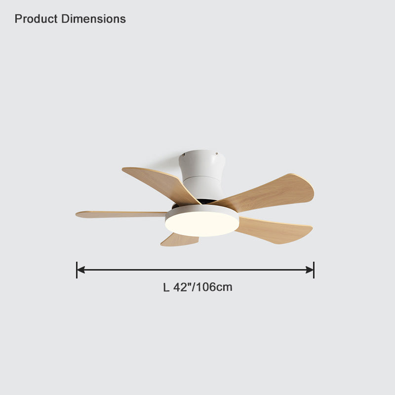 WOMO Scandi Low Profile Ceiling Fan Lamp-WM5086