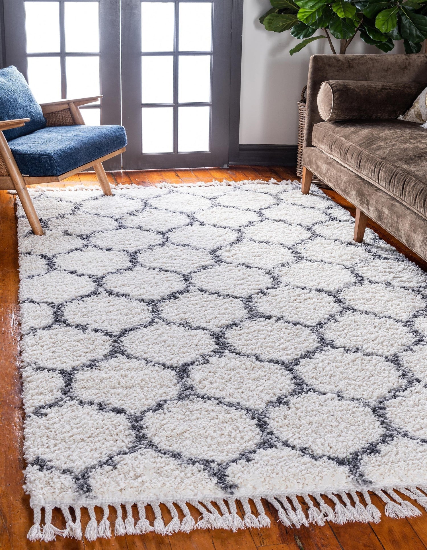 Broderick - Modern Pattern Shaggy Area Rug - Nordic Side - abstract-rug, area-rug, feed-cl0-over-80-dollars, geometric-rug, hallway-runner, large-rug, modern, modern-rug, round-rug, shaggy-ru