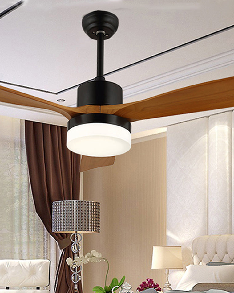 WOMO Mid Century Modern Ceiling Fan Lamp-WM5118