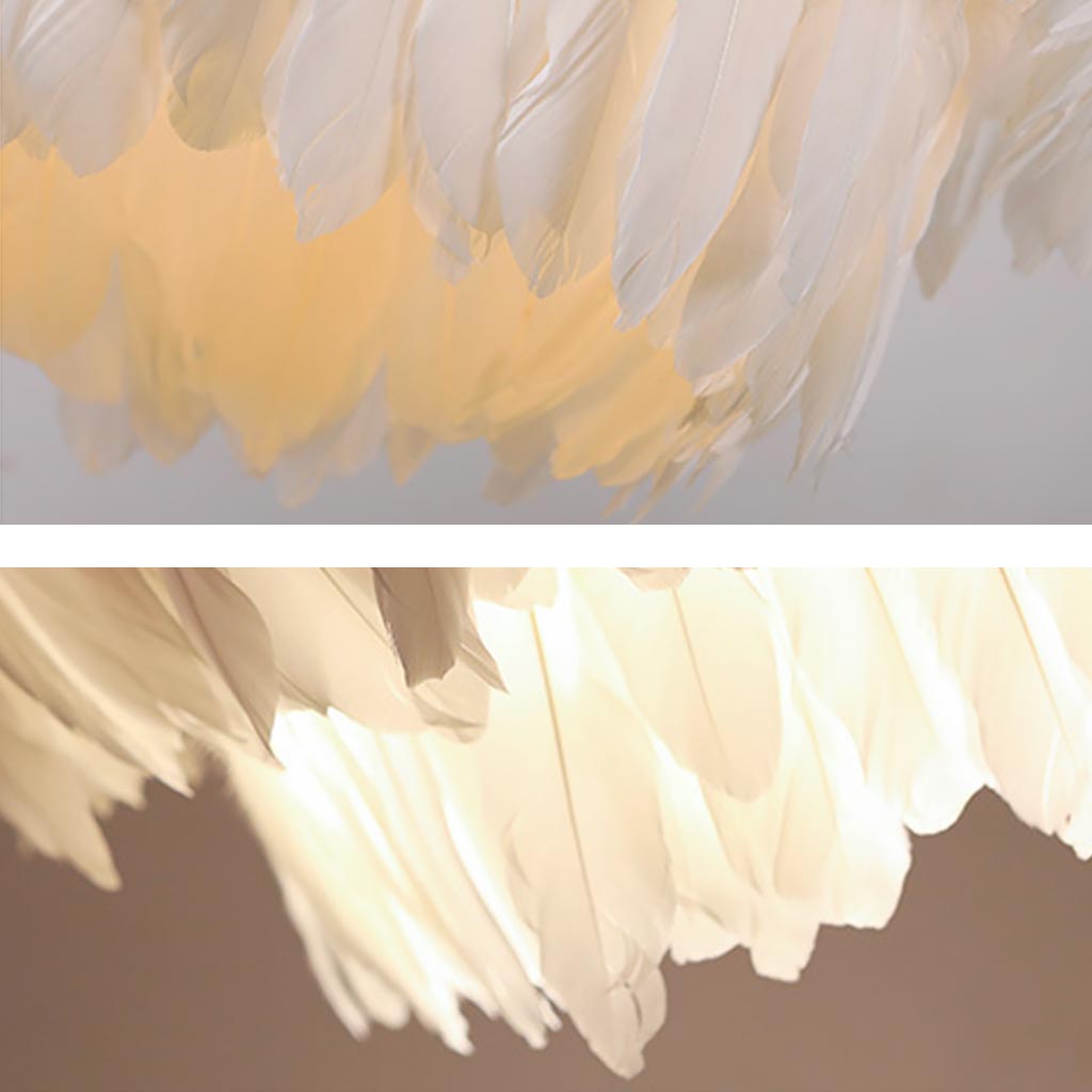 Pendant Ceiling Light Goose Feather