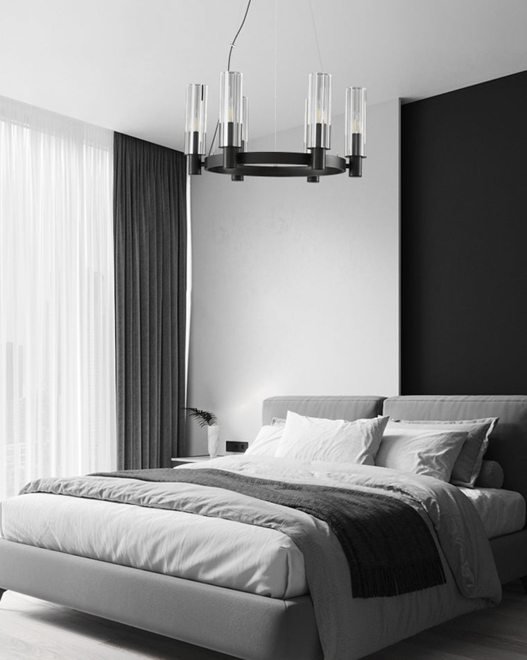 WOMO Pillar Candle Crystal Chandelier-WM2334