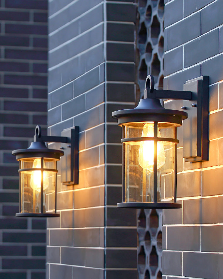 WOMO Cylinder Outdoor Wall Lantern-WM9155