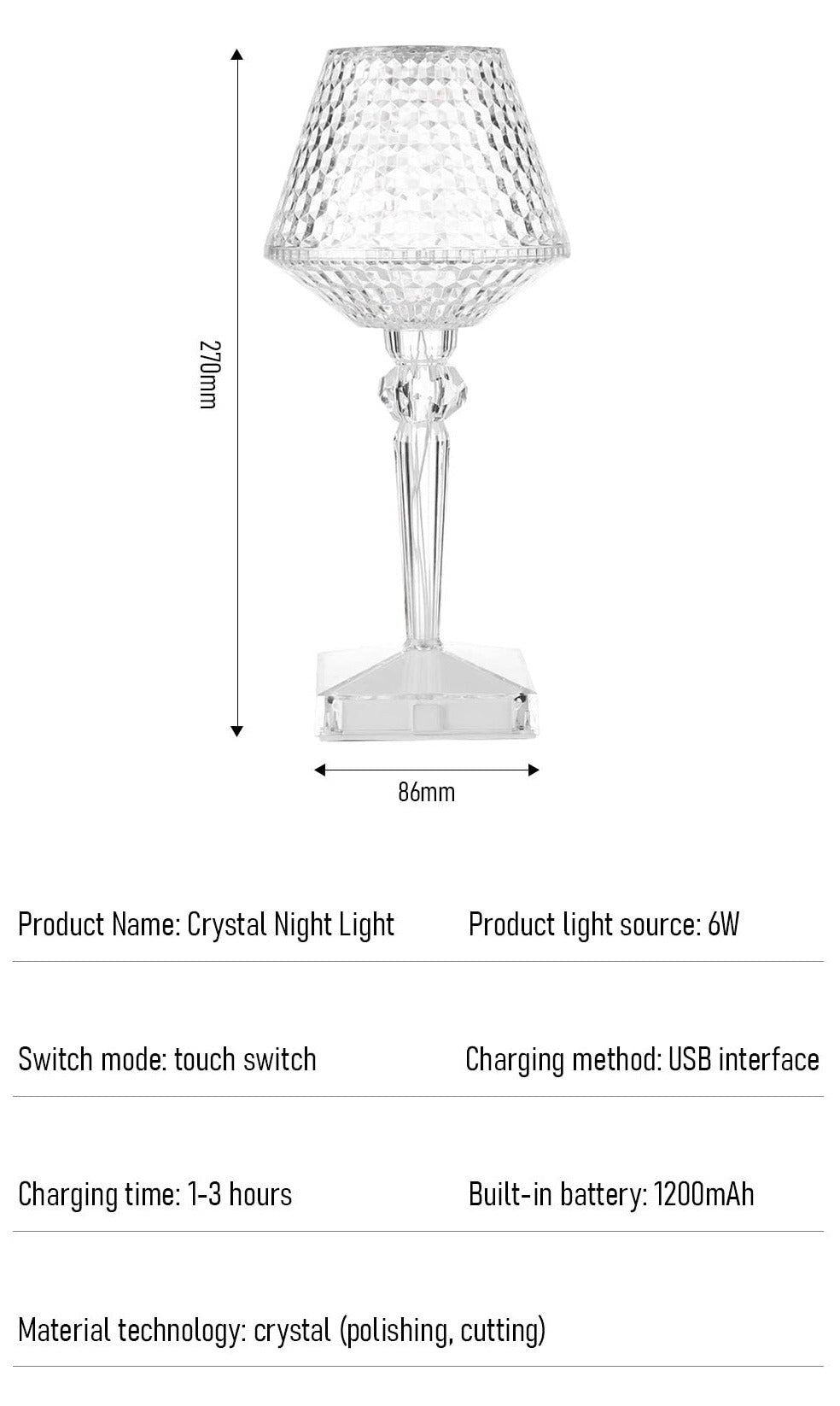 Romantic Diamond Crystal Atmosphere Projector