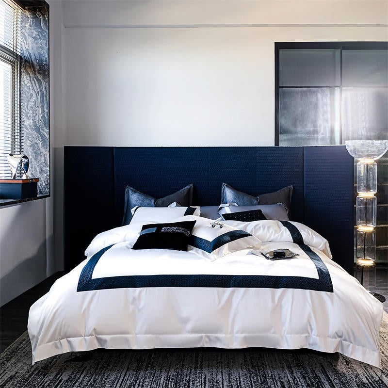 Sablier White Egyptian Cotton Bedding Set