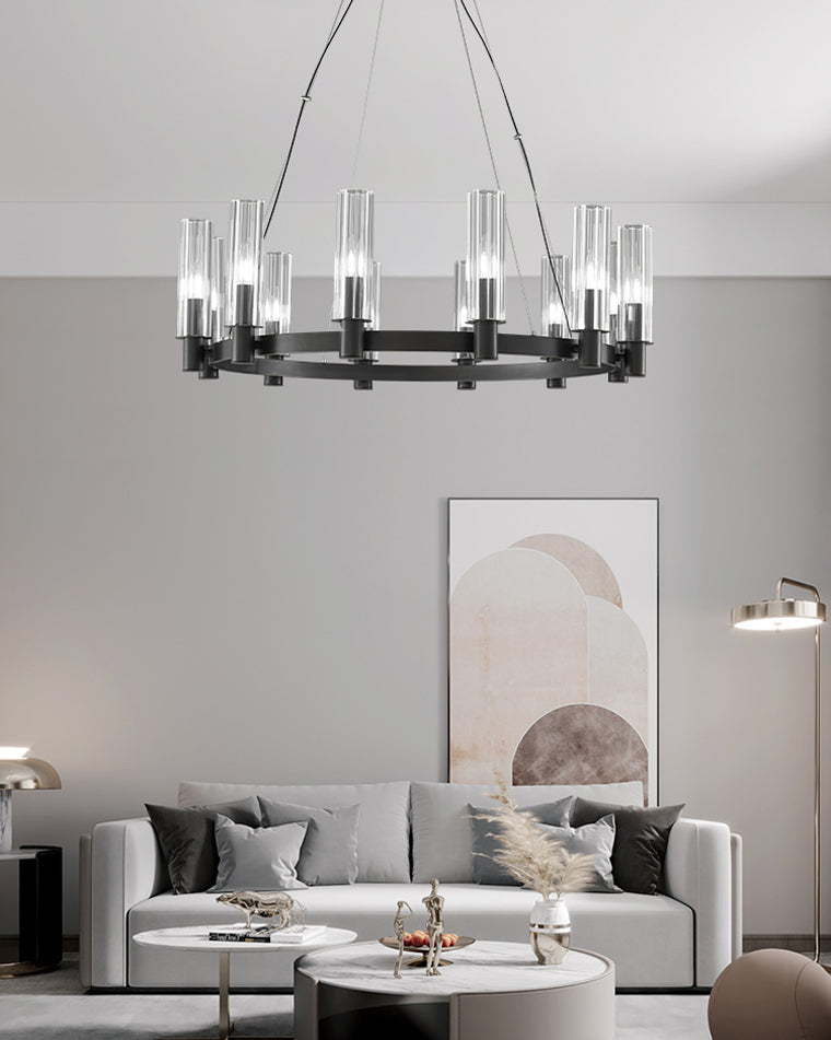 WOMO Pillar Candle Crystal Chandelier-WM2334
