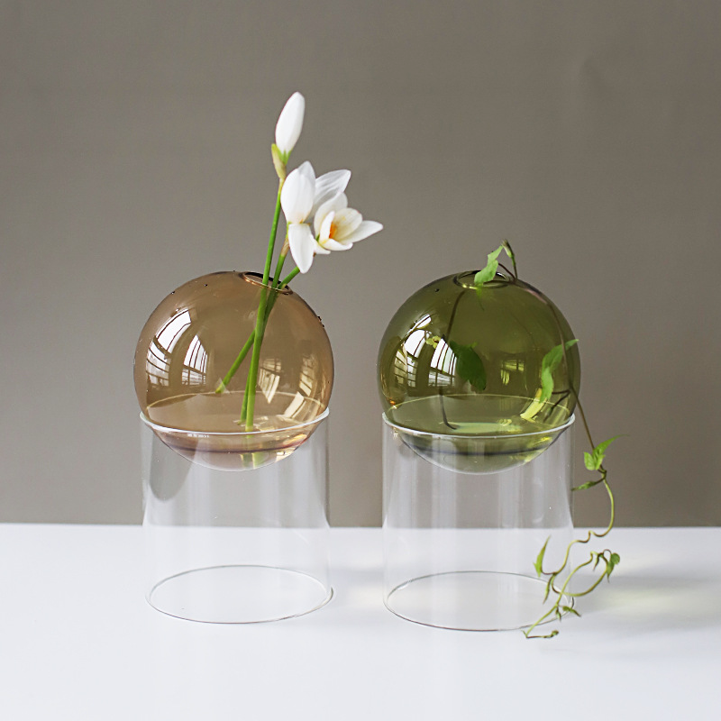 Mini Colorful Spherical Glass Vase