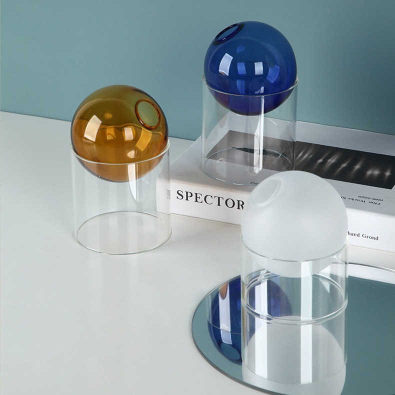 Mini Colorful Spherical Glass Vase