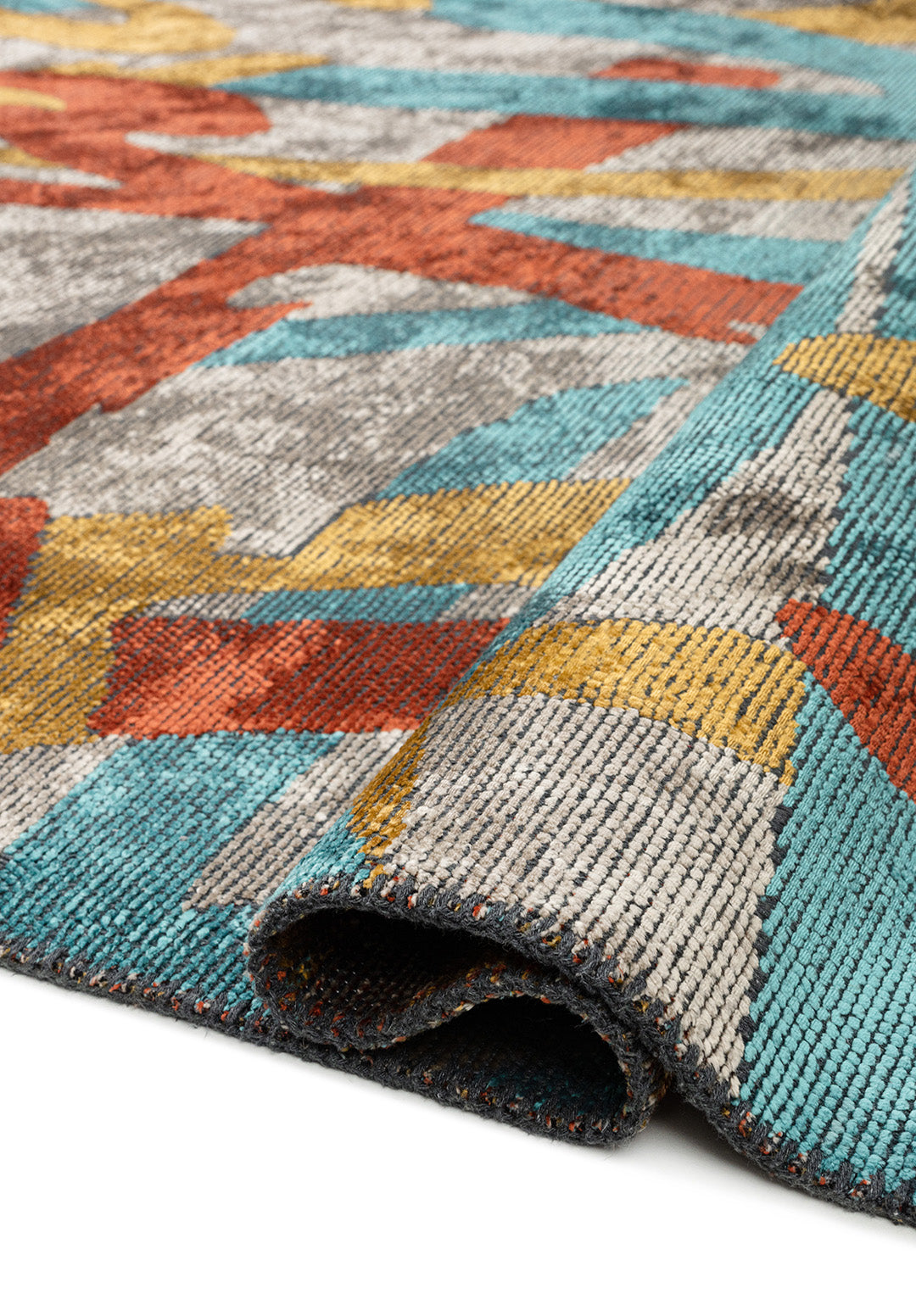 Carnival Dark Terra - Turquoise Rug