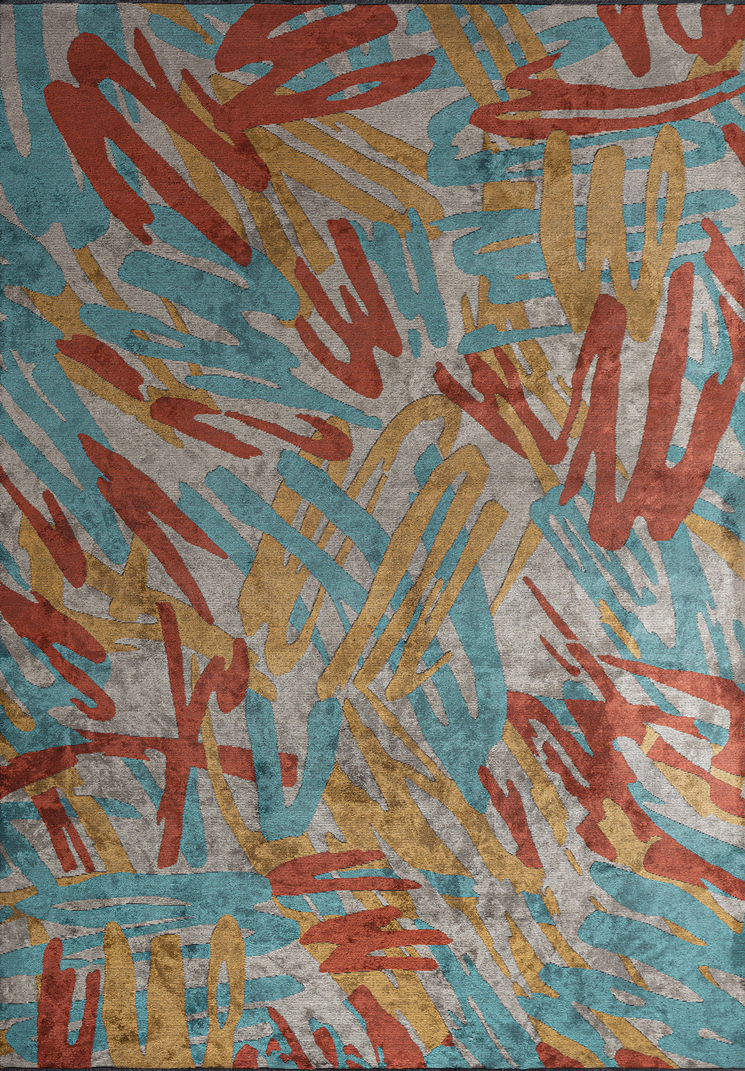 Carnival Dark Terra - Turquoise Rug