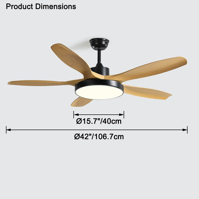 WOMO Scandi Reversible Ceiling Fan with Light-WM5002