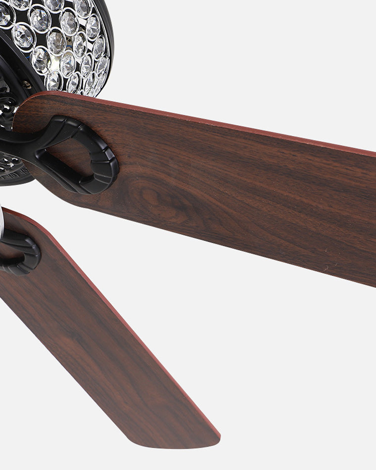 WOMO Vintage Crystal Ceiling Fan Chandelier-WM5033