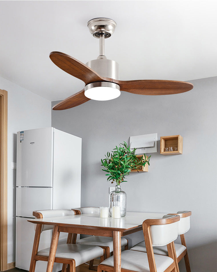 WOMO Mid Century Modern Ceiling Fan Lamp-WM5034