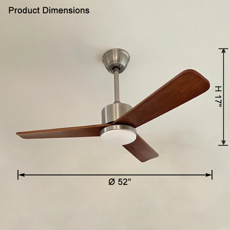 WOMO Mid Century Modern Ceiling Fan Lamp-WM5117
