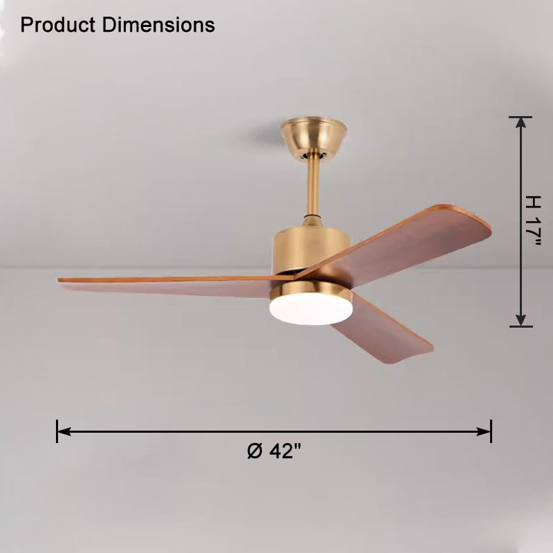 WOMO Mid Century Modern Ceiling Fan Lamp-WM5117