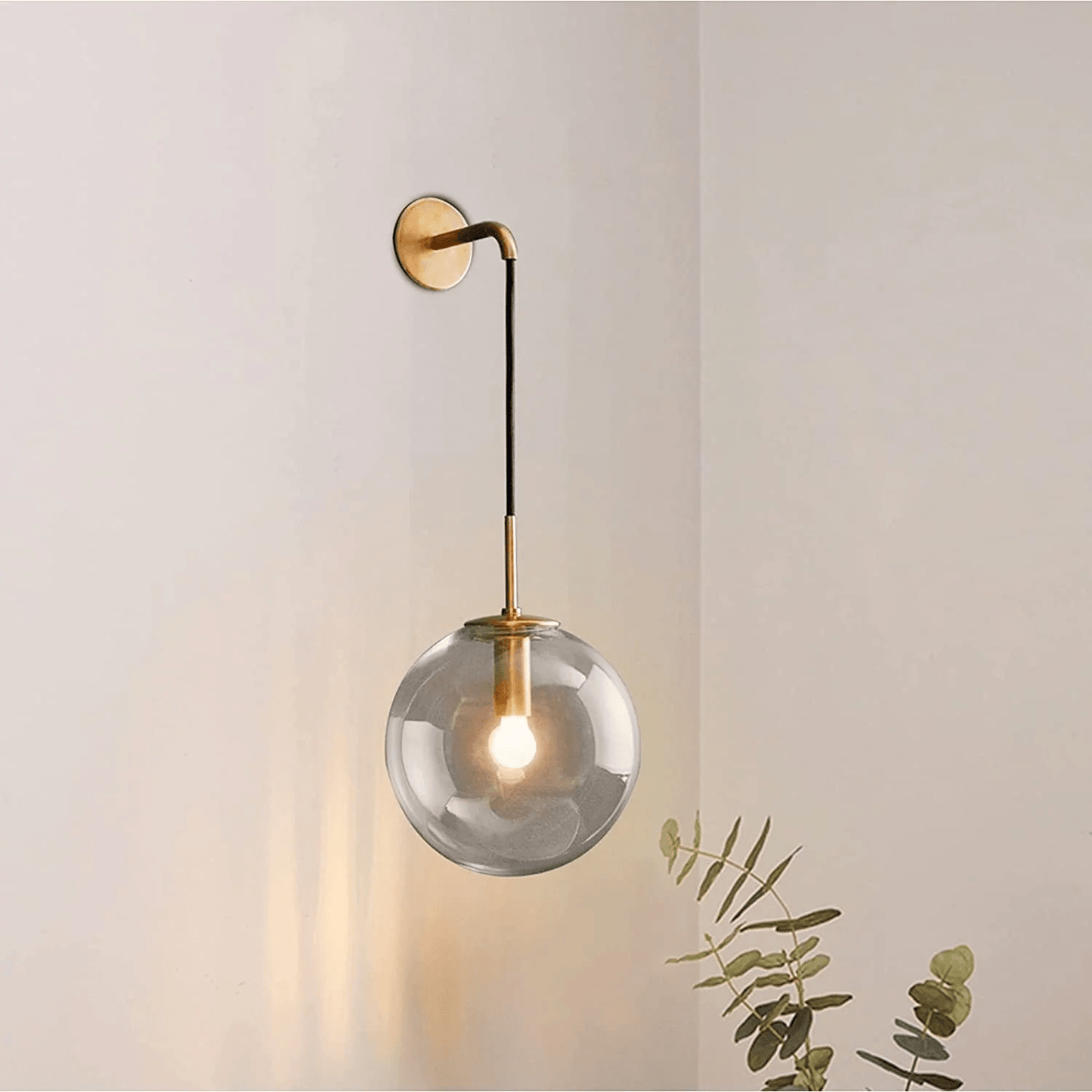 Olivia Modern Glass Wall Sconce