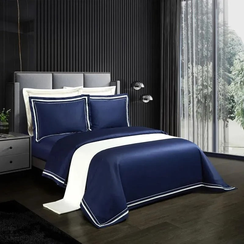 Ona Blue Luxury Bedding Set