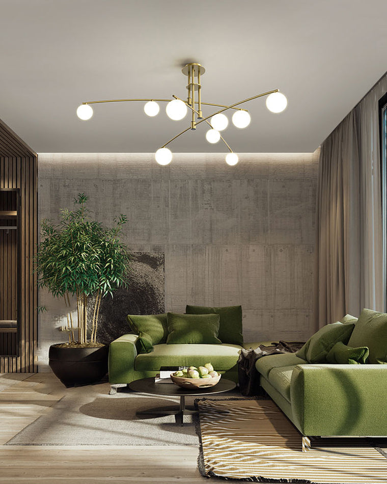 WOMO Branching Frosted Glass Bubble Chandelier-WM2295a