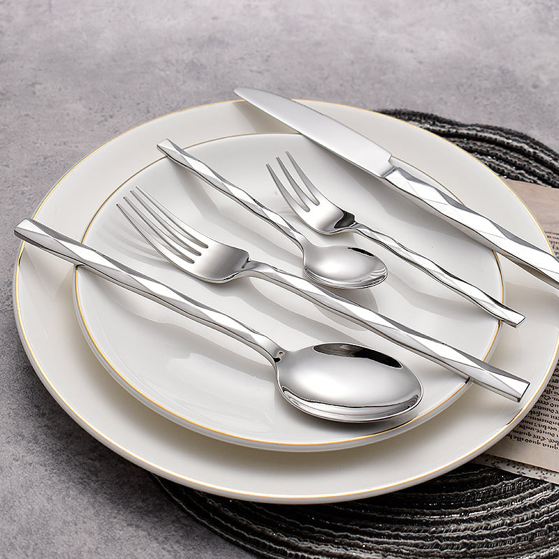 Svelte Silver Luxury Cutlery Set
