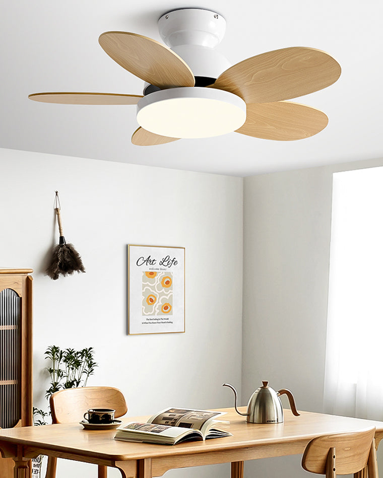 WOMO 36" Scandi Wood Ceiling Fan Lamp-WM5004