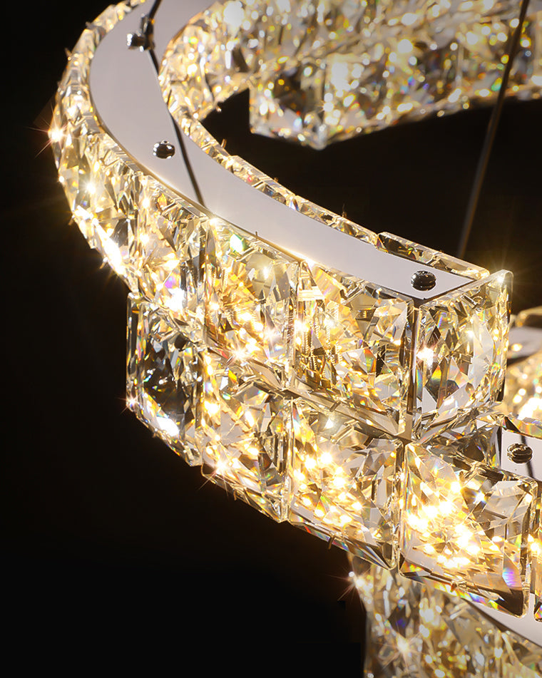 WOMO Circular Led Crystal Chandelier-WM2399