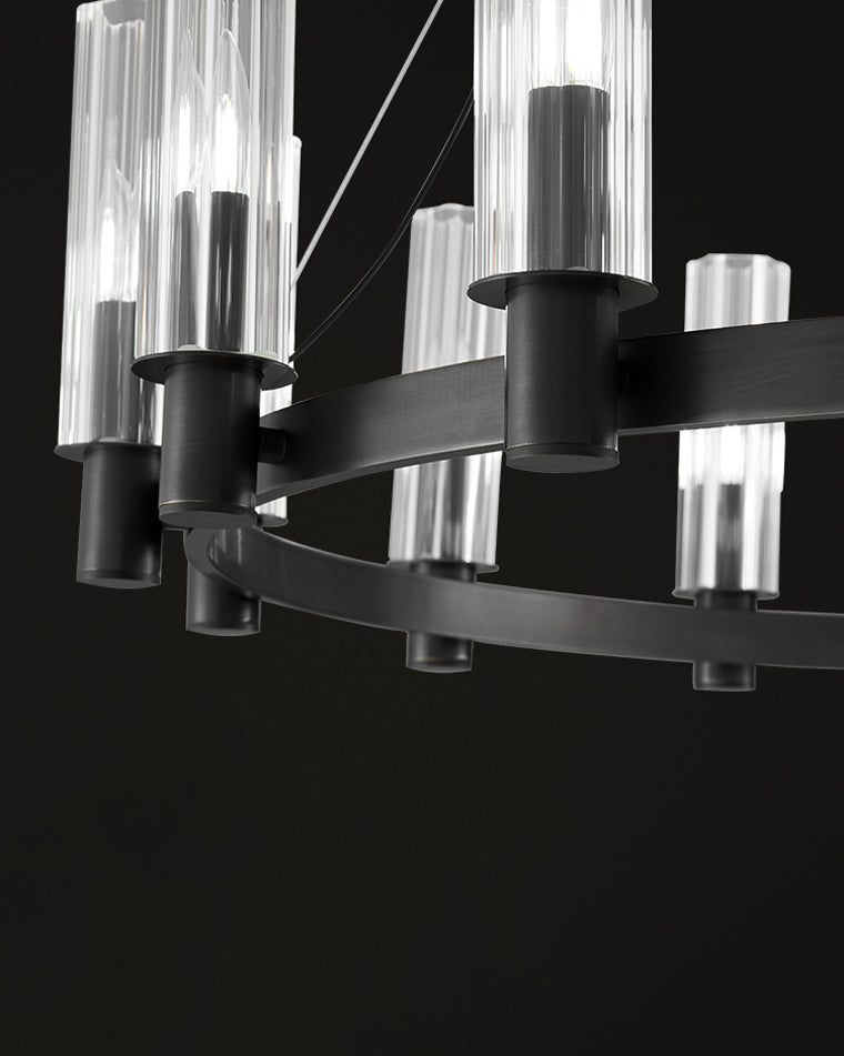 WOMO Pillar Candle Crystal Chandelier-WM2334