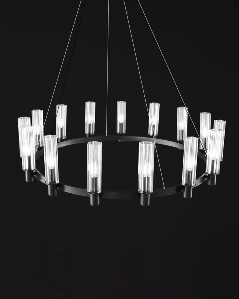 WOMO Pillar Candle Crystal Chandelier-WM2334