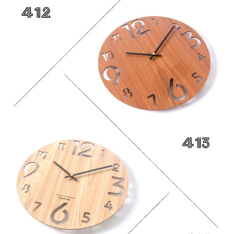 HomeQuill‚Ñ¢ Wooden Wall Clock - Nordic Side - 