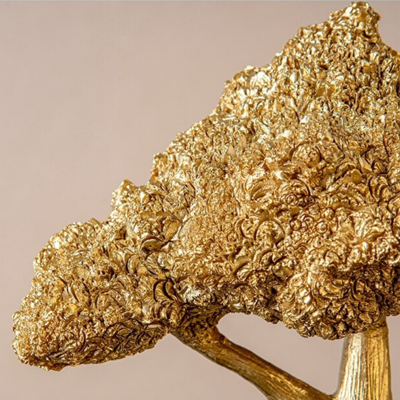 HomeQuill‚Ñ¢ Golden Money Tree Statue - Nordic Side - 