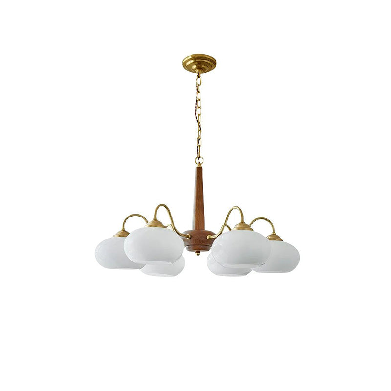 WOMO Retro Milk Glass Chandelier-WM2303