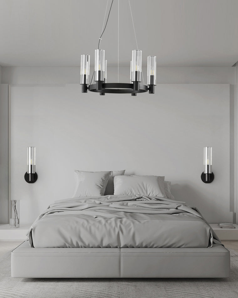 WOMO Pillar Candle Crystal Chandelier-WM2334