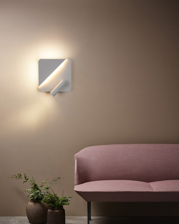 WOMO Round/Square Wall Sconce with Spotlight-WM6081