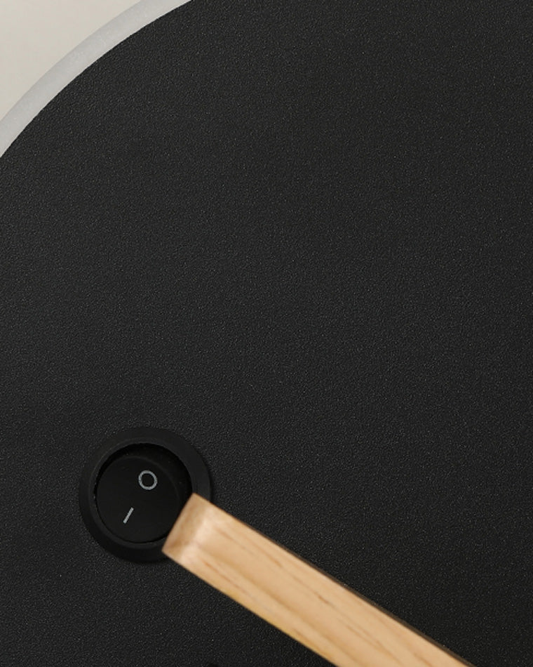 WOMO Round Accent Wall Sconce with Shelf, Switch and USB-WM6084