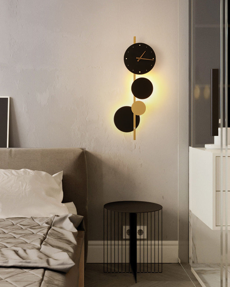 WOMO  Sculptural Wall Clock with Led Light-WM6087