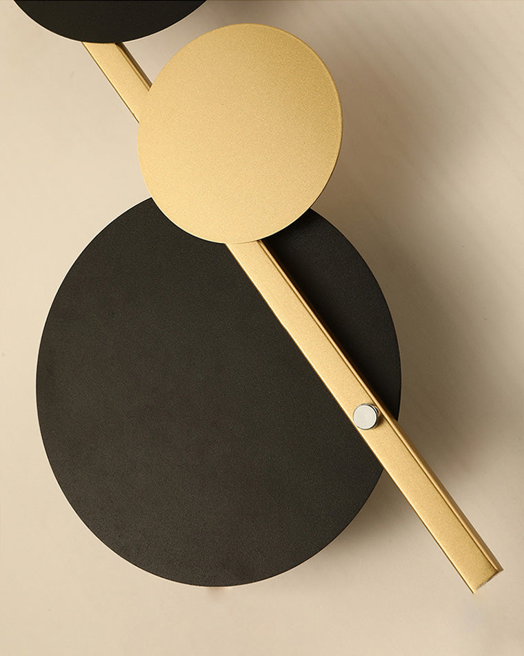 WOMO  Sculptural Wall Clock with Led Light-WM6087