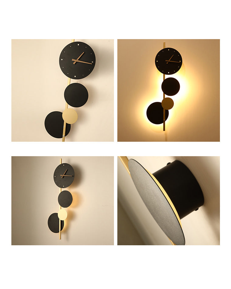 WOMO  Sculptural Wall Clock with Led Light-WM6087