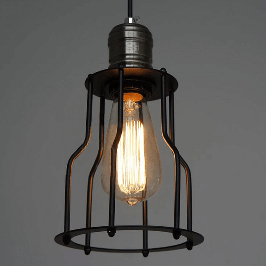 Single Head Industrial Wire Cage Pendant Light