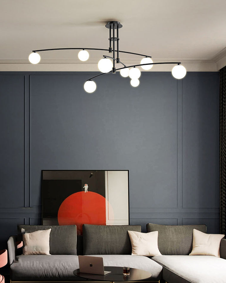 WOMO Branching Frosted Glass Bubble Chandelier-WM2295a