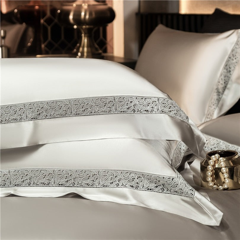 Willa Ash Modern Satin Bedding Set