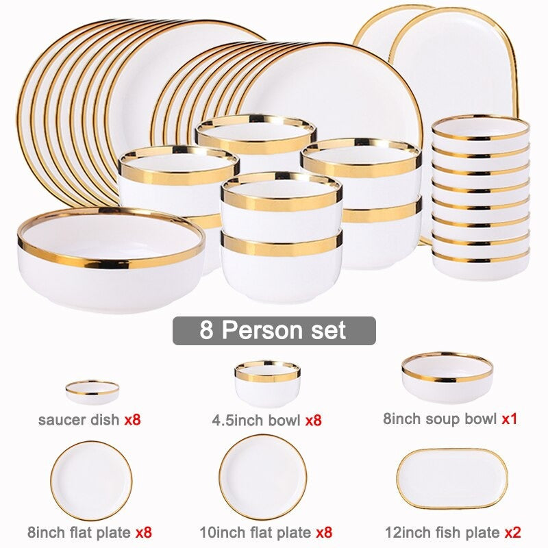 Legacy White Luxury Dinnerware Set