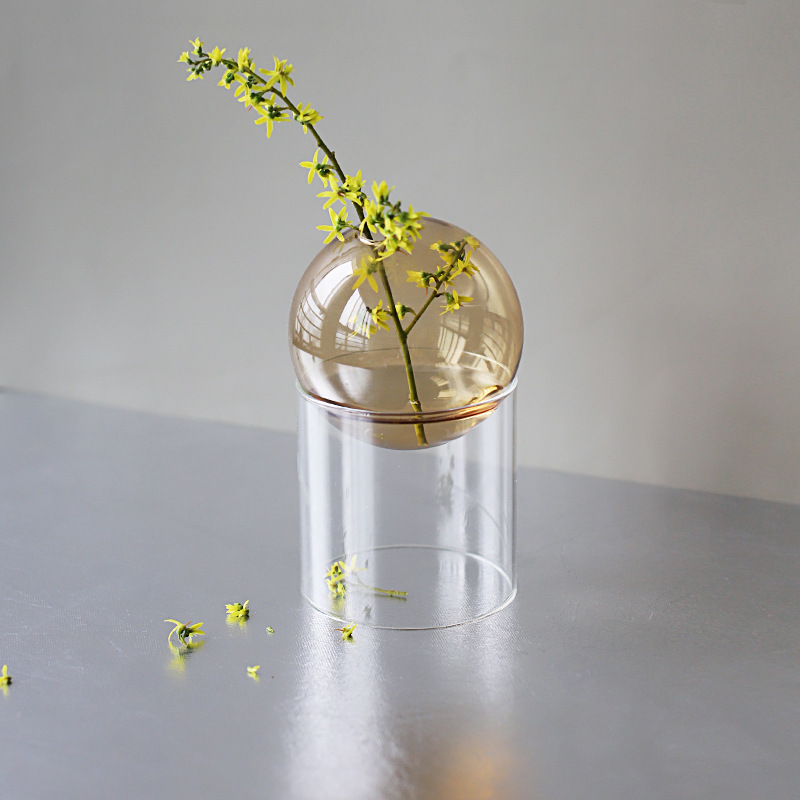 Mini Colorful Spherical Glass Vase