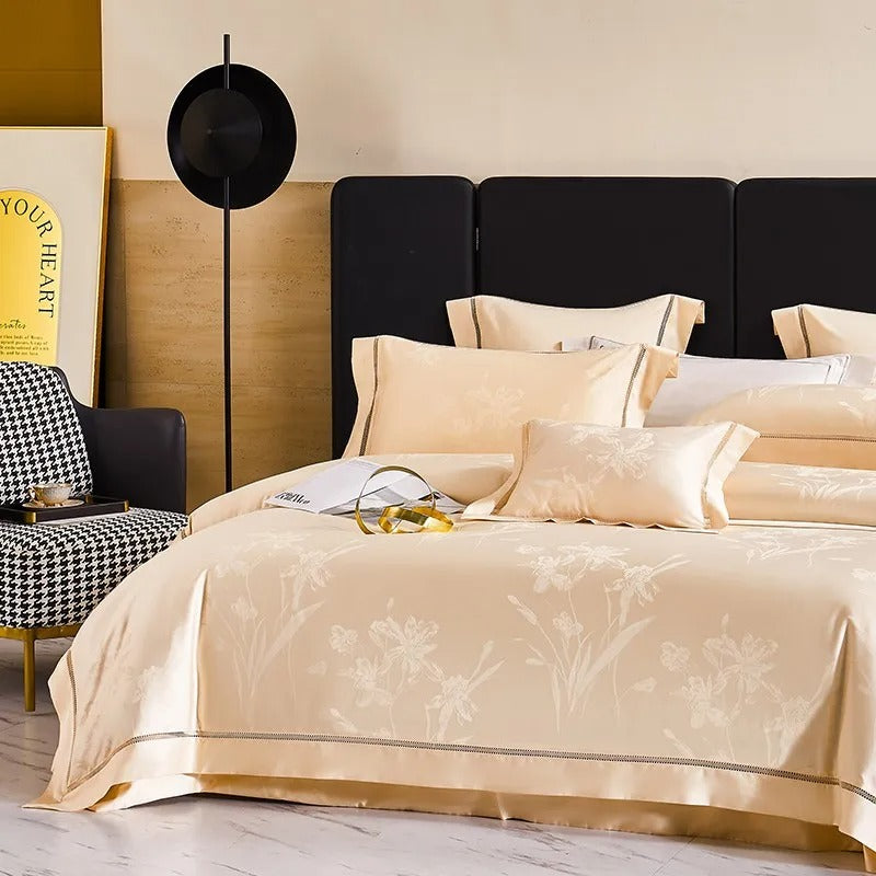 Aureate Egyptian Cotton Jacquard Luxury Bedding Set