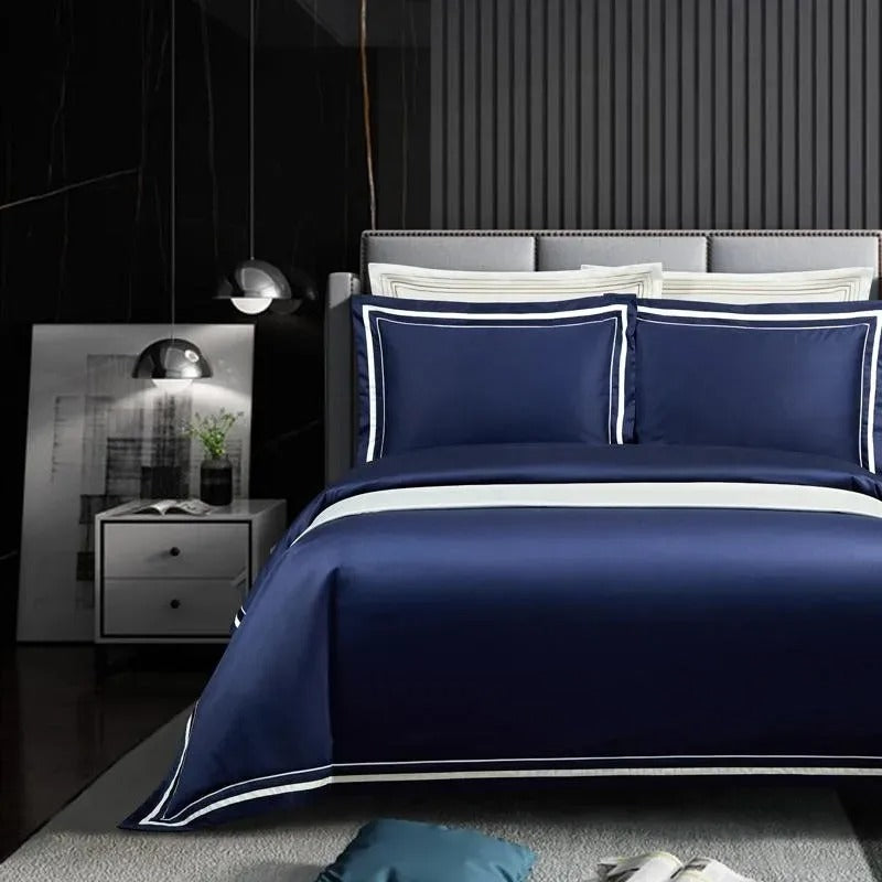 Ona Blue Luxury Bedding Set