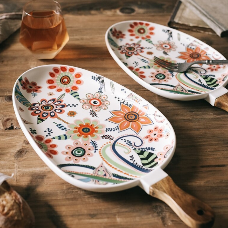 Klastiva‚Ñ¢ Floral Dinner Plate - Nordic Side - 