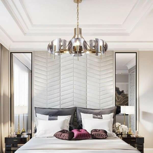 8 - Light Modern Wagon Wheel Chandelier