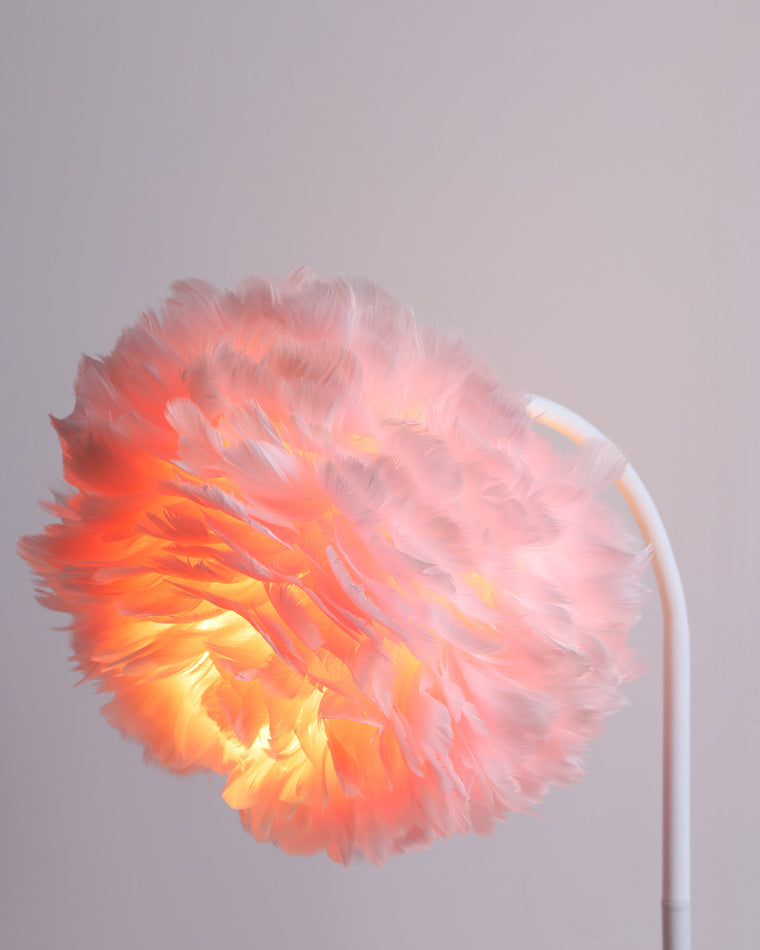 WOMO Dimmable Flexible Feather Night Lamp with Wireless Charger-WM8045