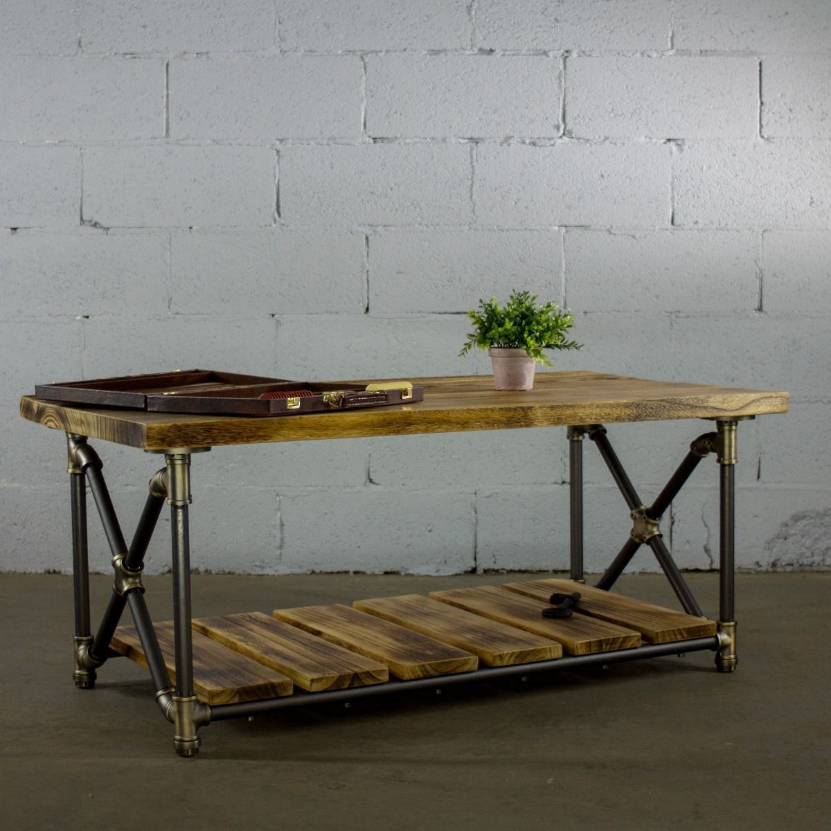 Modern Rectangular Two Tier Center Piece Table - Nordic Side - 10-17, feed-cl0-over-80-dollars, furniture-pipeline, furniture-tag, US