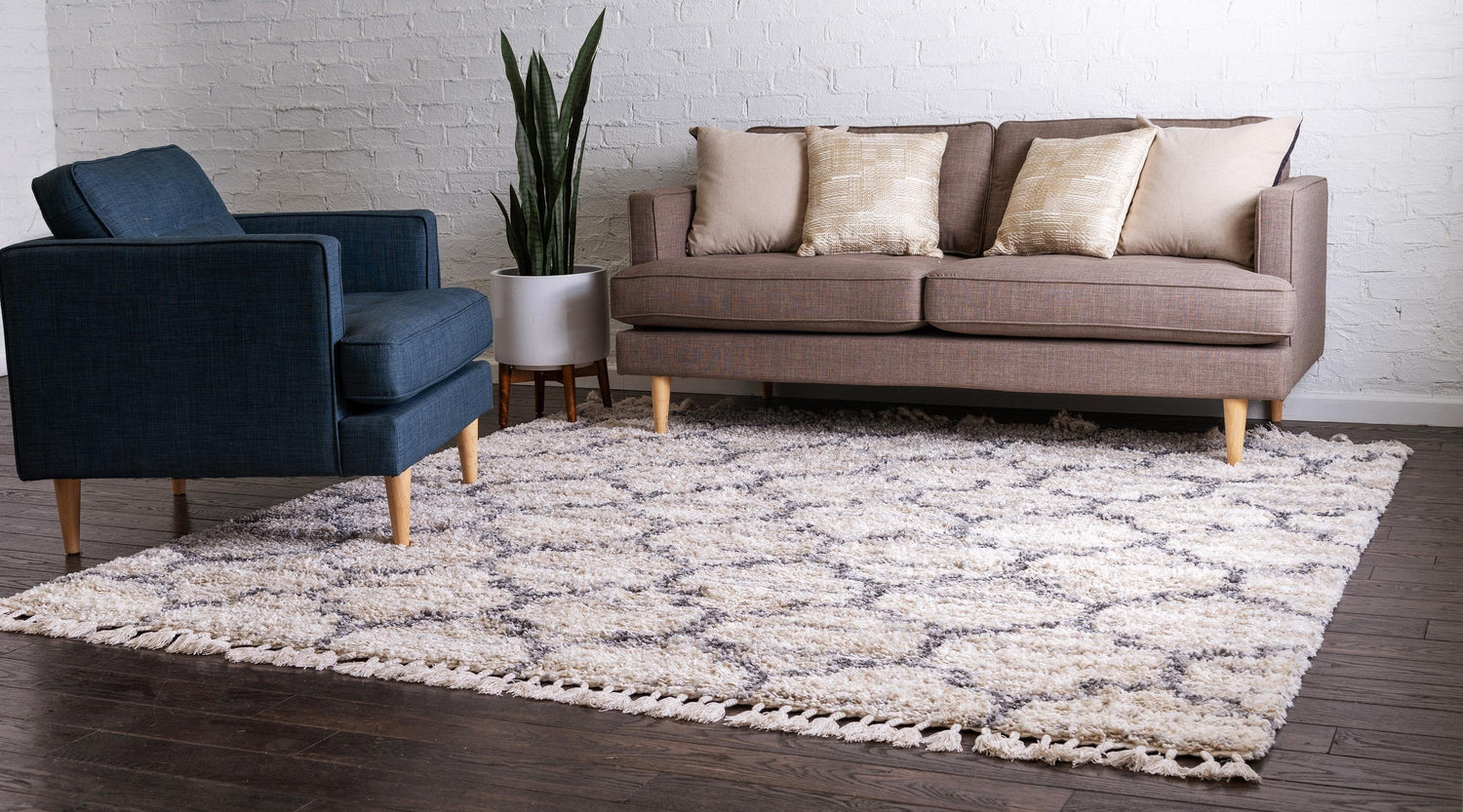 Broderick - Modern Pattern Shaggy Area Rug - Nordic Side - abstract-rug, area-rug, feed-cl0-over-80-dollars, geometric-rug, hallway-runner, large-rug, modern, modern-rug, round-rug, shaggy-ru