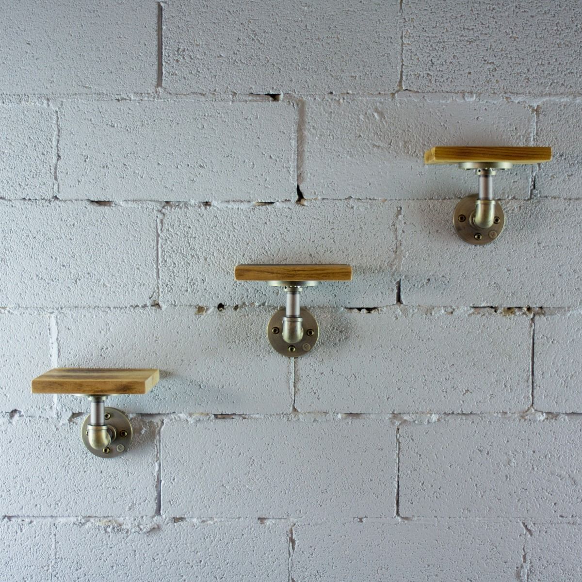 Three Piece Decorative Aged Wood Shelves - Nordic Side - 10-09, feed-cl0-over-80-dollars, furniture-pipeline, furniture-tag, US