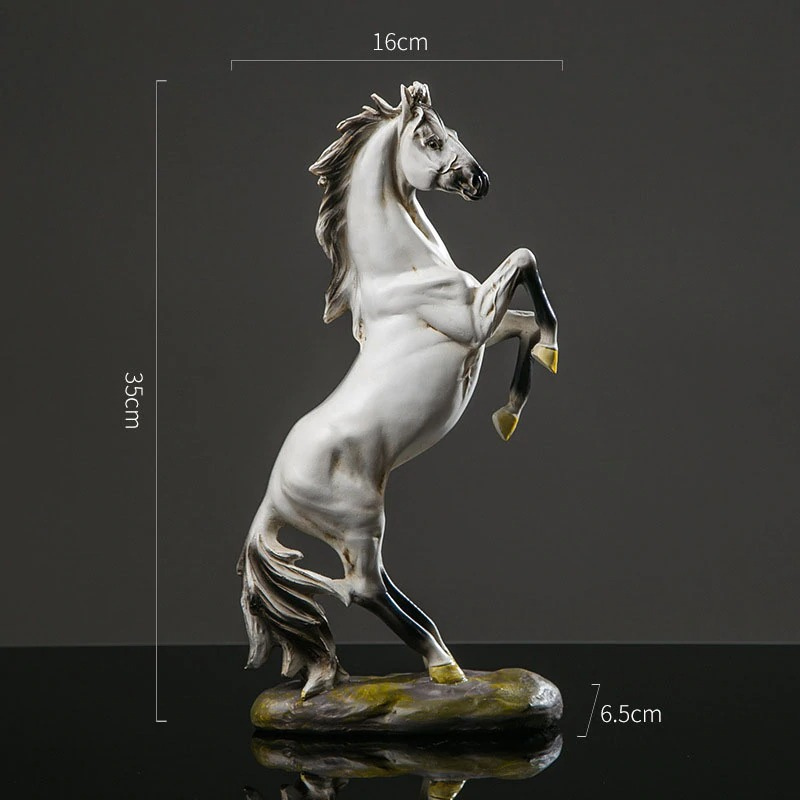HomeQuill‚Ñ¢ European Vintage Horse Statue - Nordic Side - 